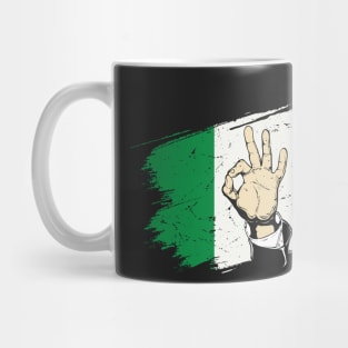 Italian Hand Gesture Sing Language Funny Italy Flag Vintage Mug